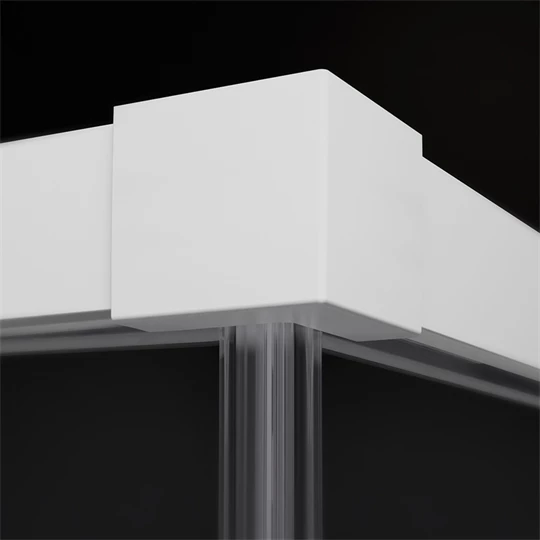 Radaway Idea KDD White Edition zuhanykabin jobb oldali tolóajtós elem 900*2005/6mm, fehér szerelvények, átlátszó üveg
