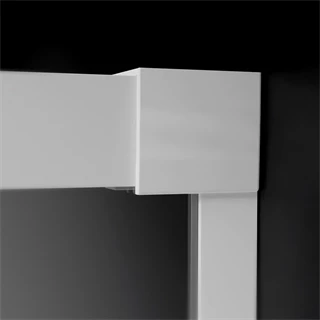 Radaway Idea KDD White Edition zuhanykabin jobb oldali tolóajtós elem 900*2005/6mm, fehér szerelvények, átlátszó üveg