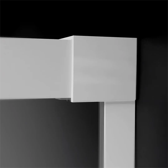 Radaway Idea KDD White Edition zuhanykabin jobb oldali tolóajtós elem 900*2005/6mm, fehér szerelvények, átlátszó üveg