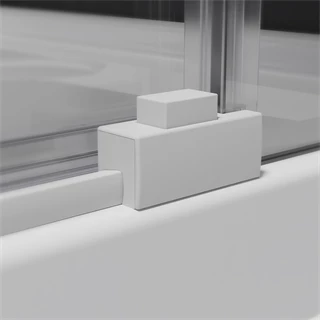 Radaway Idea KDD White Edition zuhanykabin jobb oldali tolóajtós elem 900*2005/6mm, fehér szerelvények, átlátszó üveg