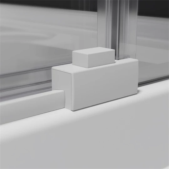 Radaway Idea KDD White Edition zuhanykabin jobb oldali tolóajtós elem 900*2005/6mm, fehér szerelvények, átlátszó üveg