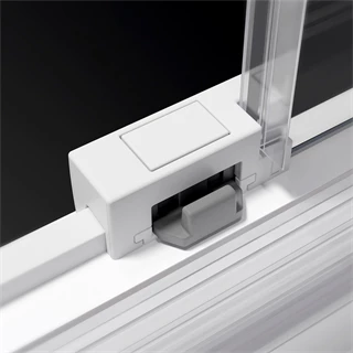 Radaway Idea KDD White Edition zuhanykabin jobb oldali tolóajtós elem 900*2005/6mm, fehér szerelvények, átlátszó üveg