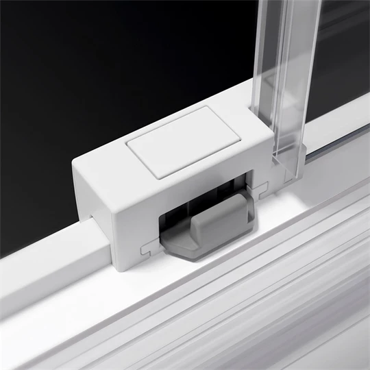 Radaway Idea KDD White Edition zuhanykabin jobb oldali tolóajtós elem 900*2005/6mm, fehér szerelvények, átlátszó üveg