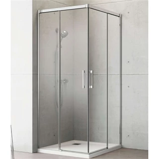 Radaway Idea KDD zuhanykabin tolóajtó 90 balos, 900x2005 mm, króm/átlátszó