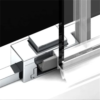 Radaway Idea KDD zuhanykabin tolóajtó 90 balos, 900x2005 mm, króm/átlátszó