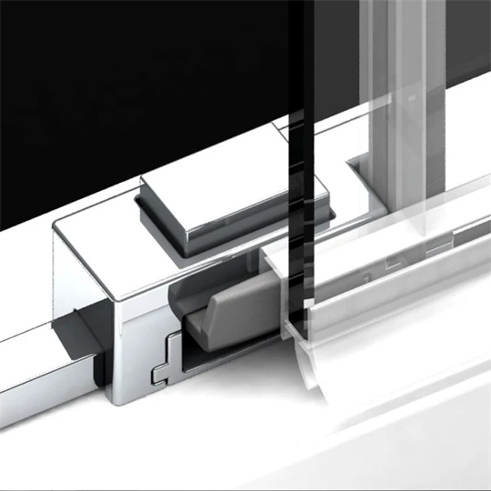 Radaway Idea KDD zuhanykabin tolóajtó 90 balos, 900x2005 mm, króm/átlátszó