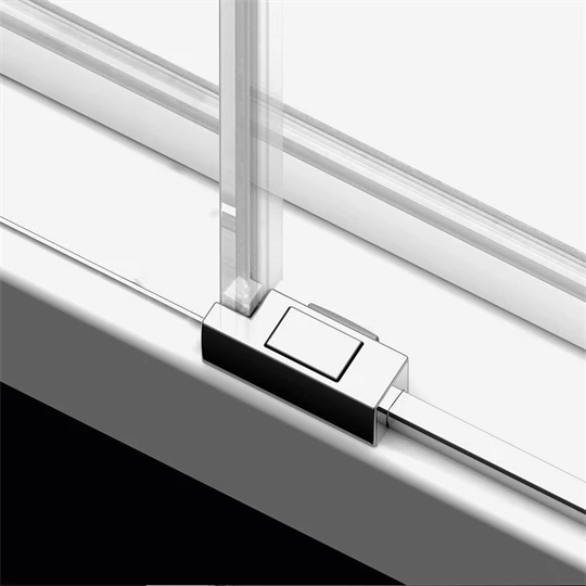 Radaway Idea KDJ balos tolóajtós zuhanyrész 1280-1295*2005*6mm, pol. alu /króm szerelvények, átl. üveg Easy-Clean