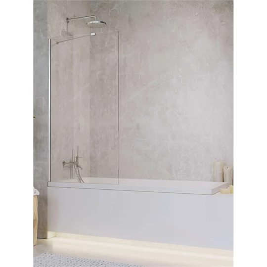 Radaway Idea fix kádparaván 700*1500mm, J/B kialakítás, króm jellegű szerelvények, átl. bizt. edzett üveg, easy-clean