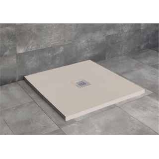 Radaway Kios C 900x900x26 mm szögletes műmárvány zuhanytálca+ KS90 szifon,bézs