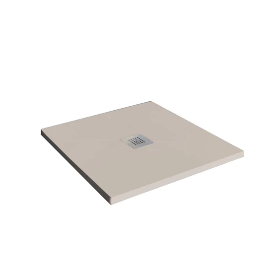 Radaway Kios C 900x900x26 mm szögletes műmárvány zuhanytálca+ KS90 szifon,bézs
