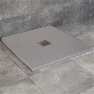 Radaway Kios C műmárvány zuhanytálca 800x800x26mm + HS1 szifon, betonszürke