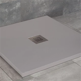 Radaway Kios C műmárvány zuhanytálca 800x800x26mm + HS1 szifon, betonszürke