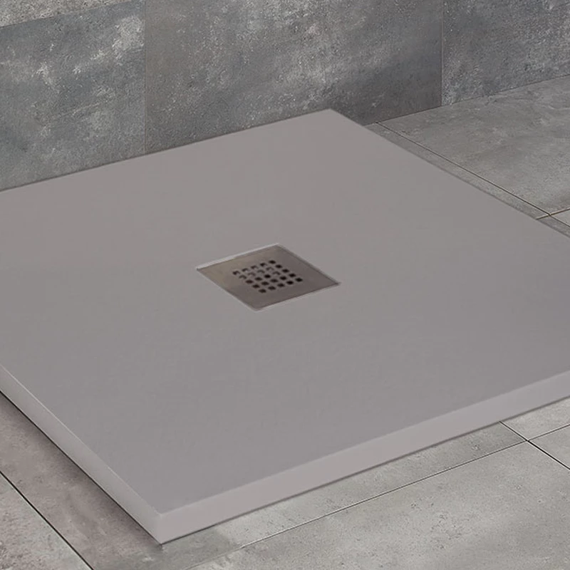 Radaway Kios C műmárvány zuhanytálca 800x800x26mm + HS1 szifon, betonszürke