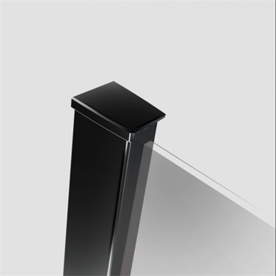 Radaway Modo New Black II Frame Walk-in fekete zuhanyfal 100, 1000x2000 mm