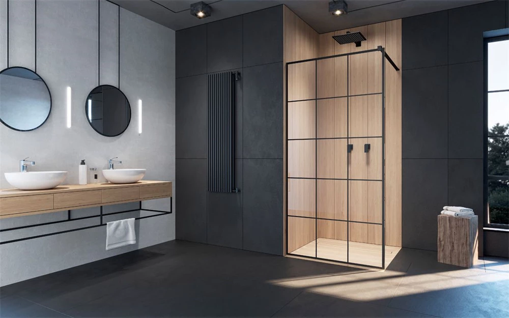 Radaway Modo New Black II Factory 130 zuhanyfal, 1300x2000 mm