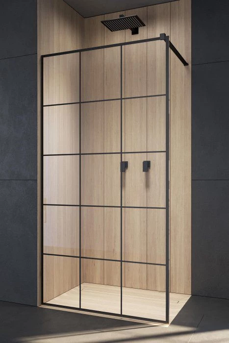 Radaway Modo New Black II Factory 130 zuhanyfal, 1300x2000 mm