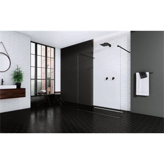 Radaway Modo New Black I 120 Walk-in zuhanyfal, 1200x2000, átlátszó