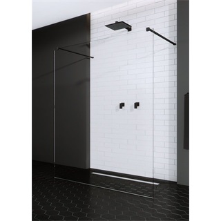 Radaway Modo New Black I 120 Walk-in zuhanyfal, 1200x2000, átlátszó