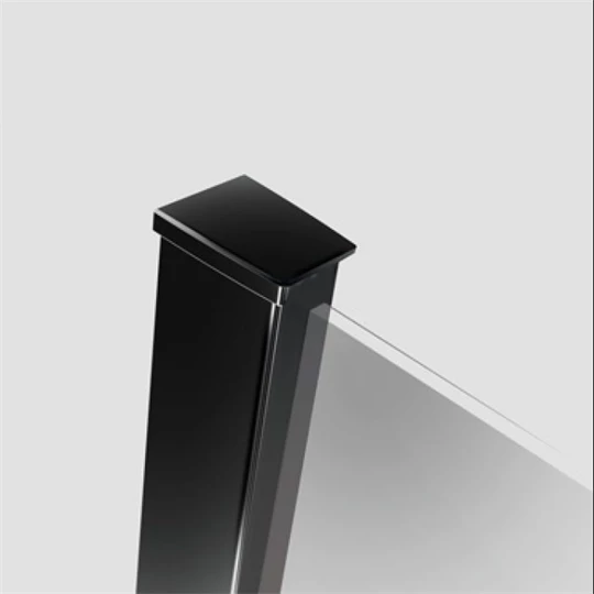 Radaway Modo New Black II Frame 120 as Walk-in zuhanyfal, matt fekete