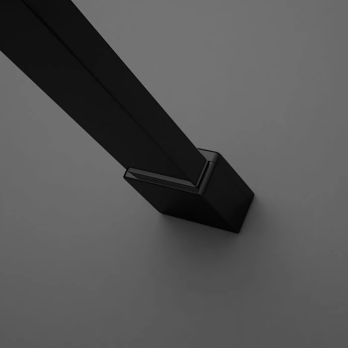 Radaway Modo New Black IV 100 Walk-in fekete zuhanyfal, 1000x2000 mm átlátszó