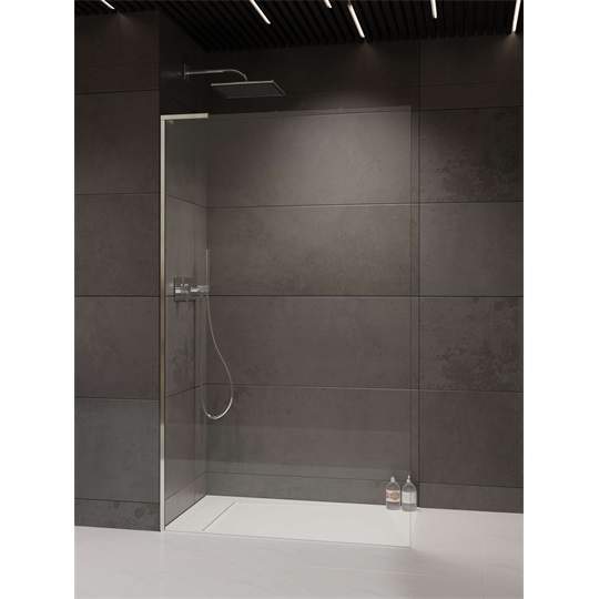 Radaway Modo SL II 100B Walk-in zuhanyfal balos, 1000x2000 mm, 8mm, Easy Clean, króm