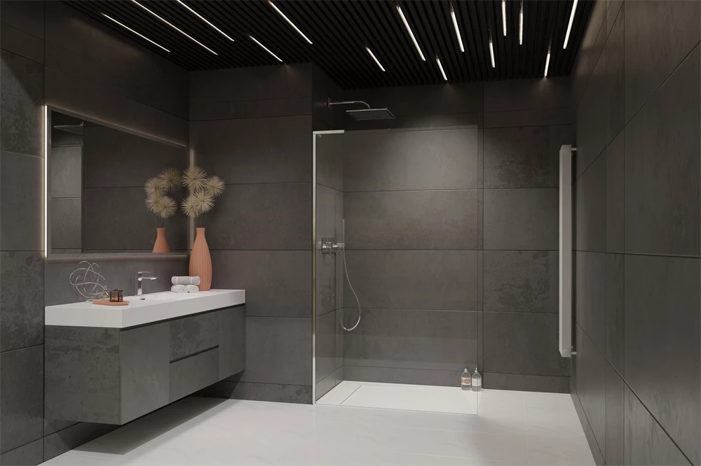 Radaway Modo SL II 100B Walk-in zuhanyfal balos, 1000x2000 mm, 8mm, Easy Clean, króm