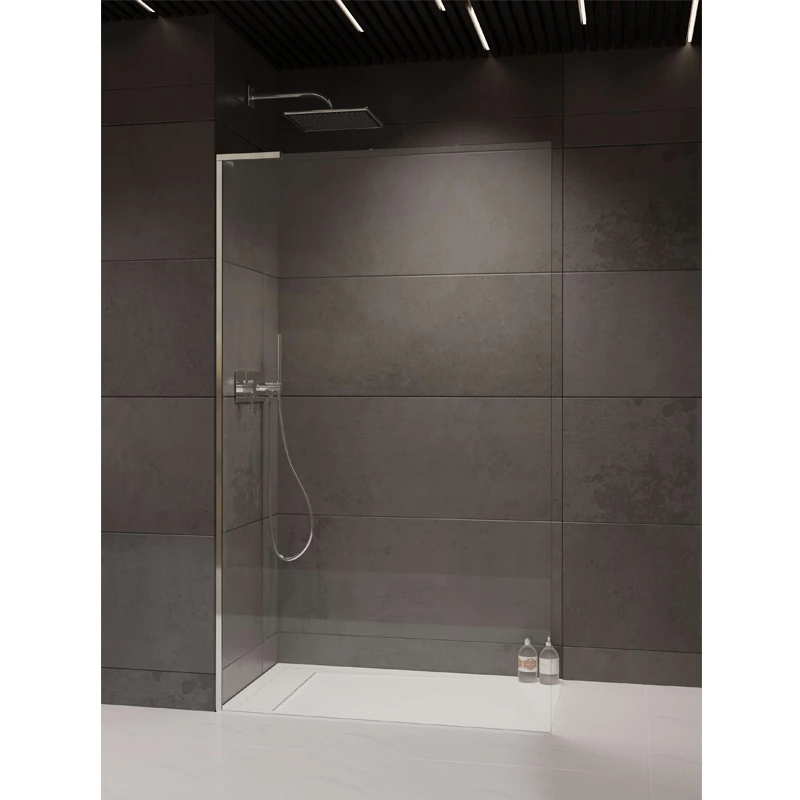 Radaway Modo SL II 100J Walk-in zuhanyfal jobbos, 1000x2000 mm, 8mm, Easy Clean, króm