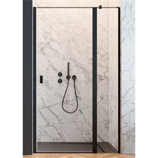 Radaway Nes Black DWJ II 110B zuhanyajtó, 1100x2000 mm, balos
