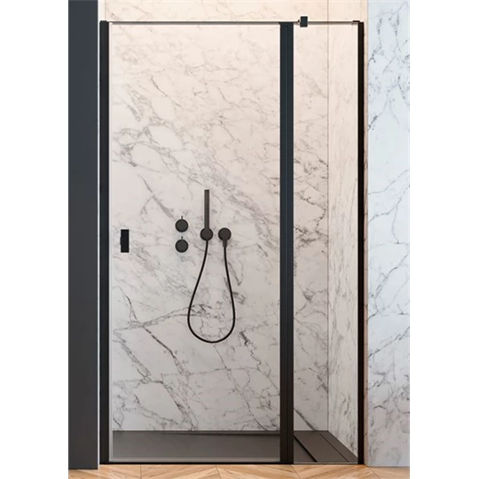 Radaway Nes Black DWJ II 110B zuhanyajtó, 1100x2000 mm, balos