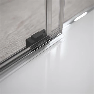 Radaway S1 75J fix oldalfal zuhanyajtóhoz 750x2005 mm, jobbos, fekete/átlátszó üveg