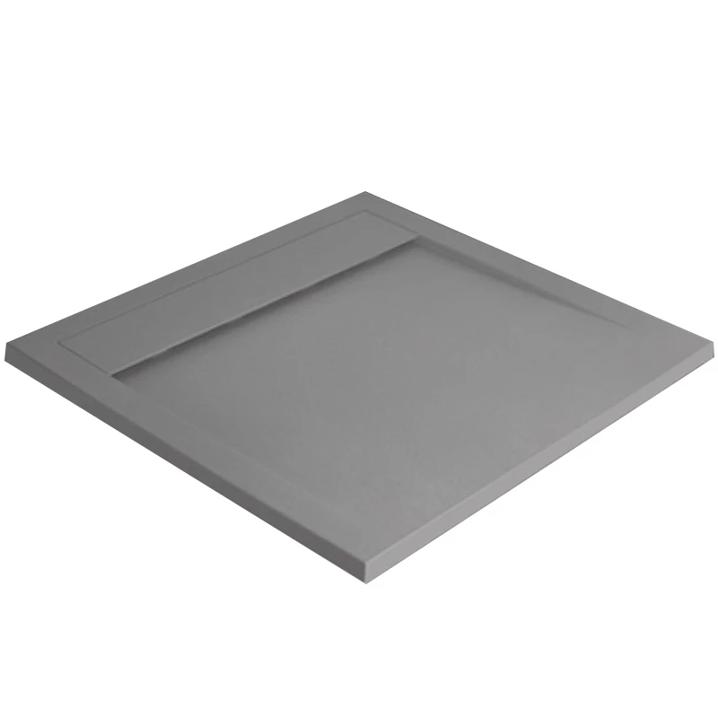 Radaway Teos C műmárvány zuhanytálca 900x900x40 mm, HS1 szifon, Cemento