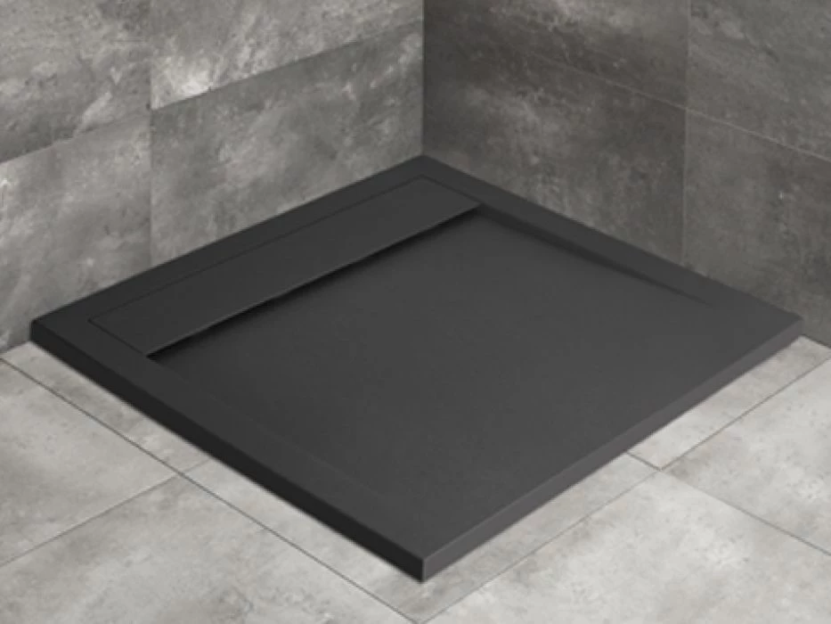 Radaway Teos C zuhanytálca, 1000x1000x40 mm, HS1 szifonnal, antracit