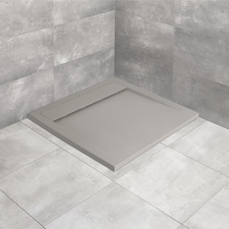 Radaway Teos C zuhanytálca, 800x800x40 mm, HS1 szifonnal, cemento