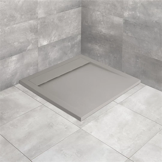 Radaway Teos C zuhanytálca, 800x800x40 mm, HS1 szifonnal, cemento