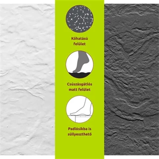 Radaway Teos F kőhatású műmárvány zuhanytálca 120x100, HS1 szifonnal, fehér