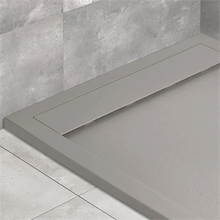 Radaway Teos F műmárvány zuhanytálca 1000x900x40 mm, HS1 szifonnal, cemento