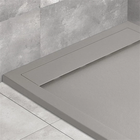 Radaway Teos F műmárvány zuhanytálca 1000x900x40 mm, HS1 szifonnal, cemento