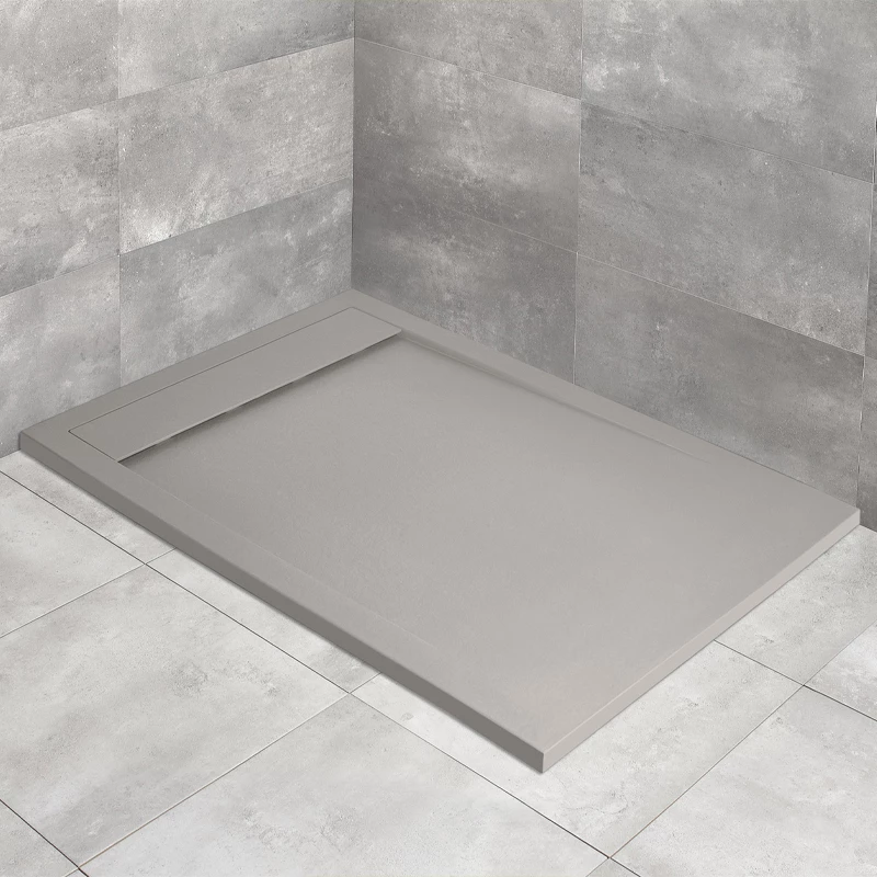 Radaway Teos F műmárvány zuhanytálca 900x800x40 mm, HS1 szifonnal cemento