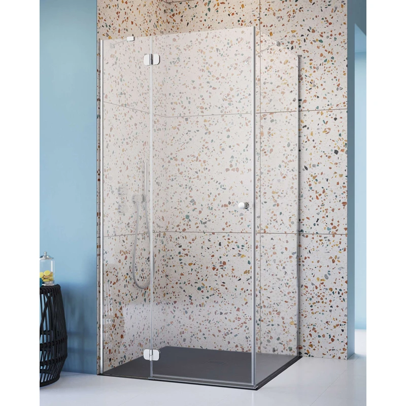 Radaway Torrenta KDJ nyílóajtós zuhanykabin, balos, 800x800x1950mm, 6mm üveg, átlátszó/króm