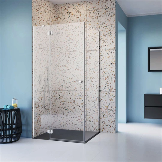 Radaway Torrenta KDJ nyílóajtós zuhanykabin, balos, 800x800x1950mm, 6mm üveg, átlátszó/króm