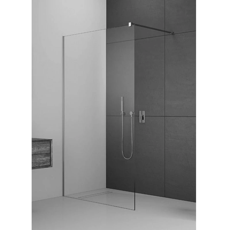 Radaway Modo New II 140 Walk-In zuhanyfal 1385-1395x2000 mm, króm/átlátszó
