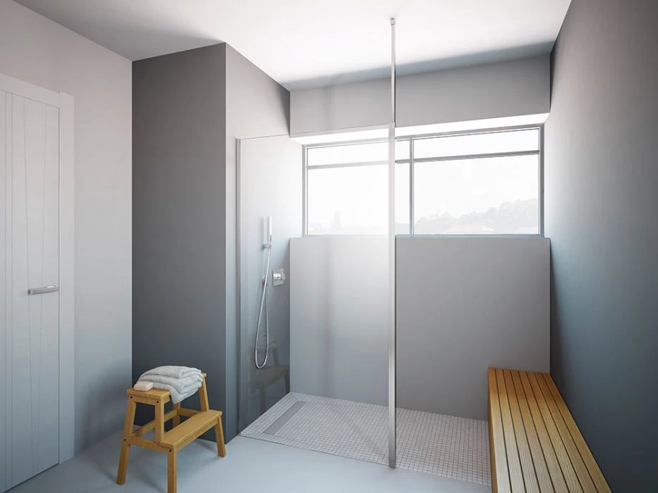 Radaway Modo II New 80 Walk-In zuhanyfal 800x2000 mm, króm/átlátszó
