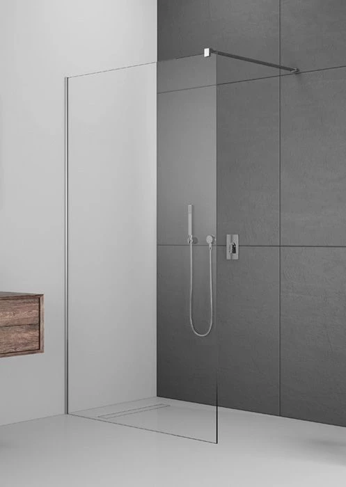 Radaway Modo II New 80 Walk-In zuhanyfal 800x2000 mm, króm/átlátszó