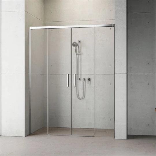 Radaway zuhanyajtó Idea DWD 140, 1385-1415x2005 mm, króm/átlátszó