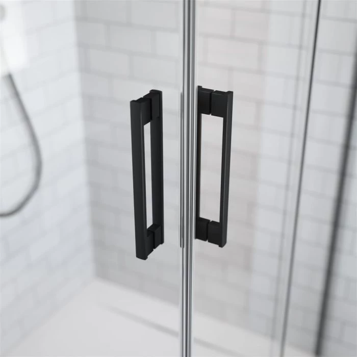 Radaway Idea Black DWD 160 zuhanyajtó, 1600x2005 mm