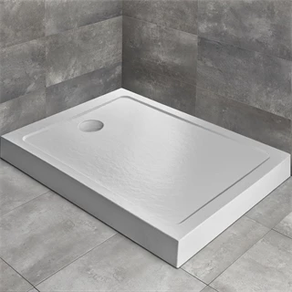 Radaway zuhanytálca Doros F Compact 1000x800x120 Stone fehér