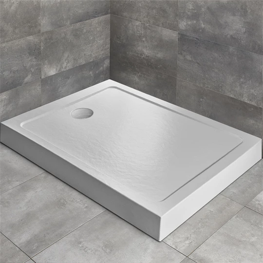 Radaway zuhanytálca Doros F Compact 1000x800x120 Stone fehér