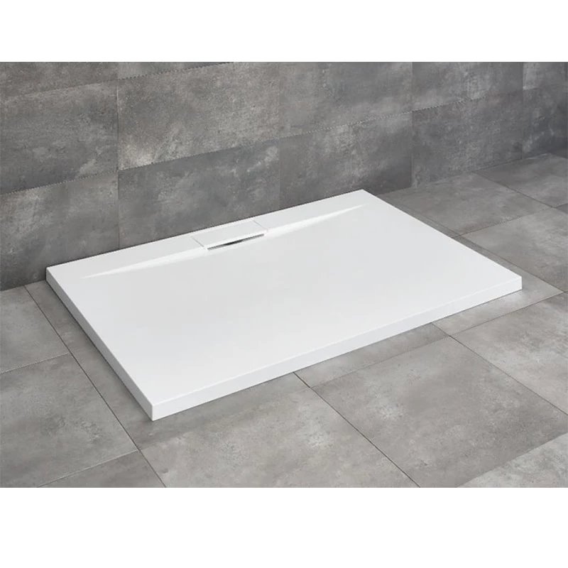Radaway zuhanytálca Giaros D 1000*900*40 szögletes aszimmetrikus műmárvány tálca+szifon