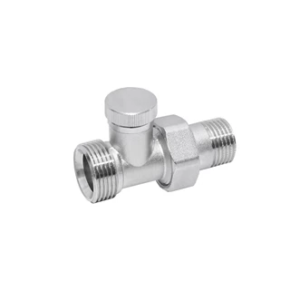 Radiátor szelep visszatérő egyenes,eurokonusz, VE-4308AE 3/4"x1/2" Slovarm