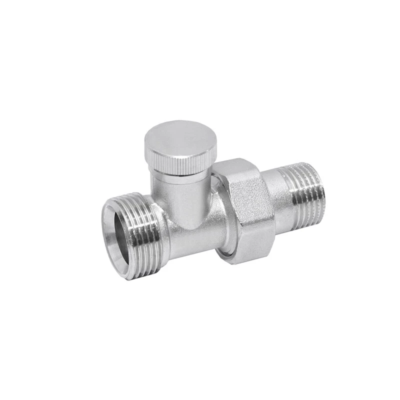 Radiátor szelep visszatérő egyenes,eurokonusz, VE-4308AE 3/4"x1/2" Slovarm